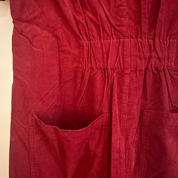Lucy & Yak Red Corduroy Rex Jumpsuit - Picture 5 of 8